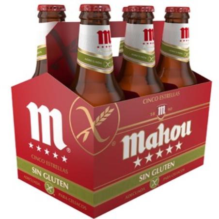 CERVEZA MAHOU SIN GLUTEN 5**** X.BOT/33.CL.