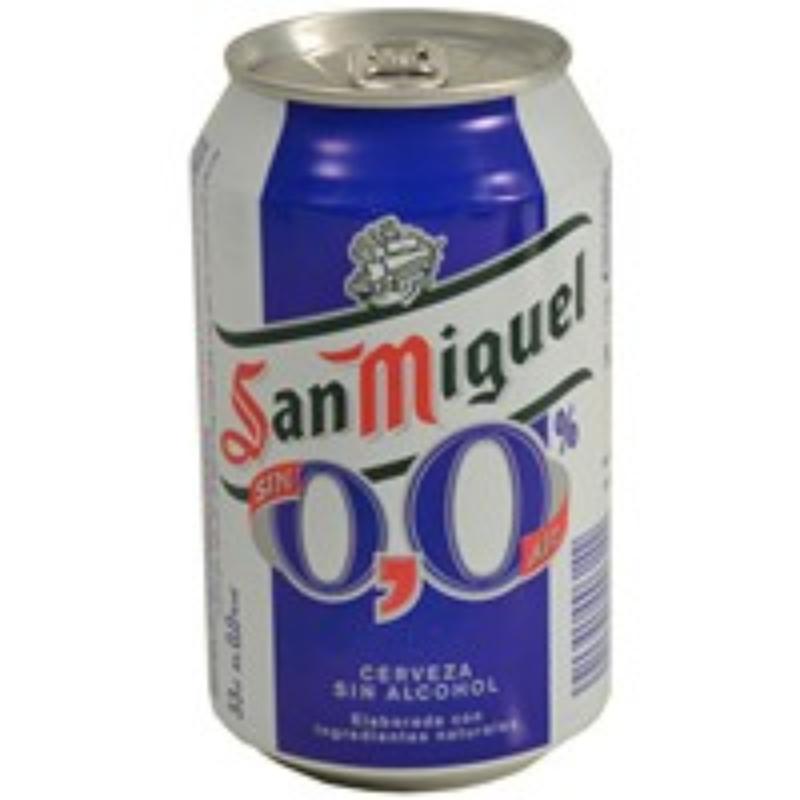 CERVEZA SAN MIGUEL 0,0%  LATA 33 CL
