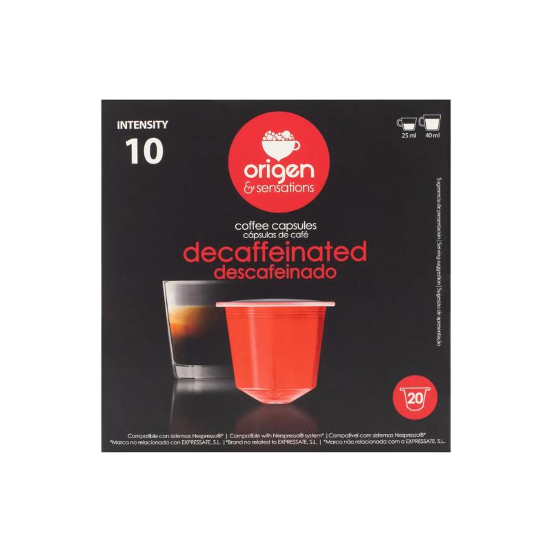 DESCAFEINADO ORIGEN COMPAT NESPRESSO P/20 UD