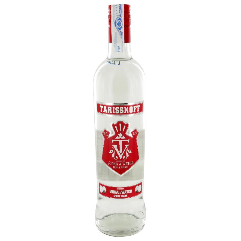 VODKA TARISKOFF ESPIRITUOSA 27,5º  BOTELLA 70 CL