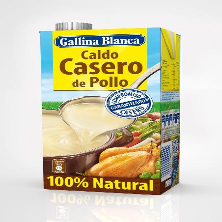 CALDO POLLO LIQUIDO G.B.CASERO BRICK 1 L