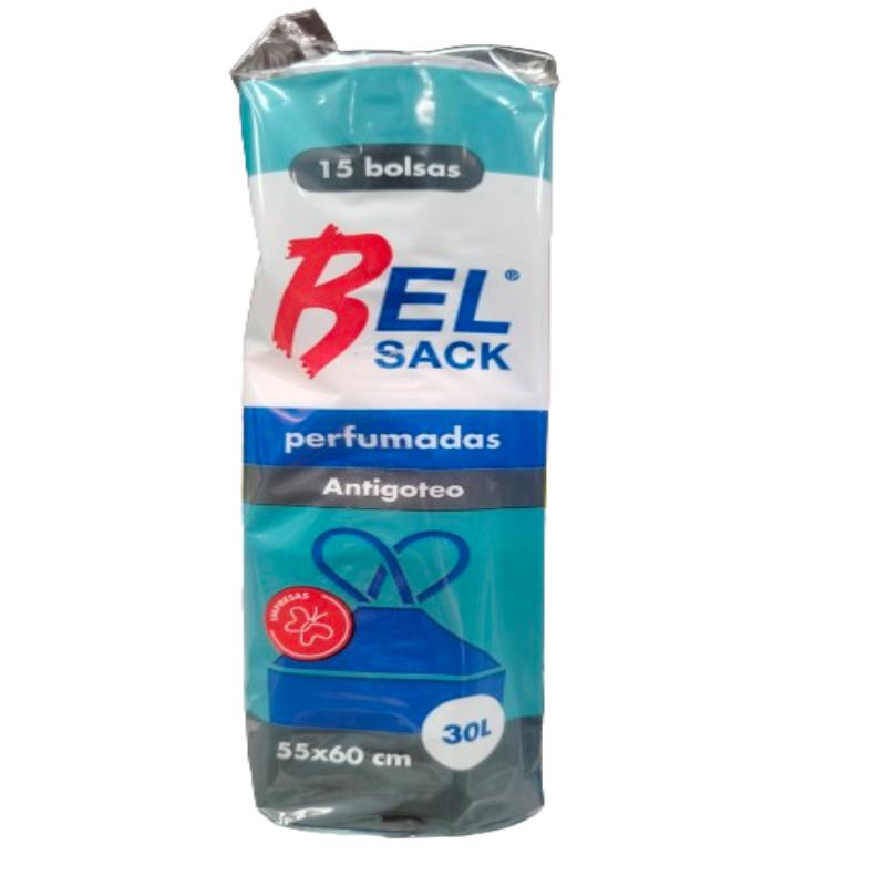 B/BASURA 55X60 AUTOCIERRE PERF. "BEL SACK" B/15 UD