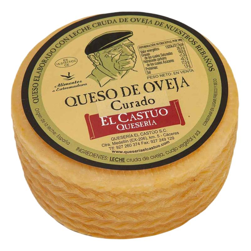 QUESO OVEJA CASTUO PURO CURADO PIEZA GRANDE X KG