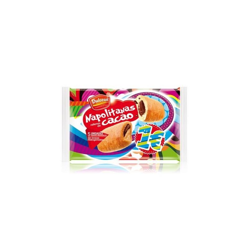 DULCESOL NAPOLITANAS CACAO 4 UDS P/160 GR 1€