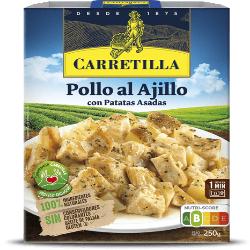 POLLO AL AJILLO CARRETILLA C/PATATAS P/250 GR