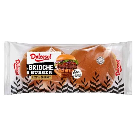 PAN DULCESOL BURGUER BRIOCHE GOURMET B/4 UD