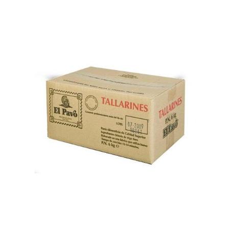 TALLARINES EL PAVO CAJA 6 KG