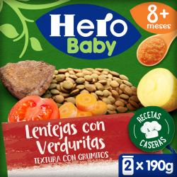 POTITO HERO BABY RECETA LENTEJAS/VERDURITA P/2 UD