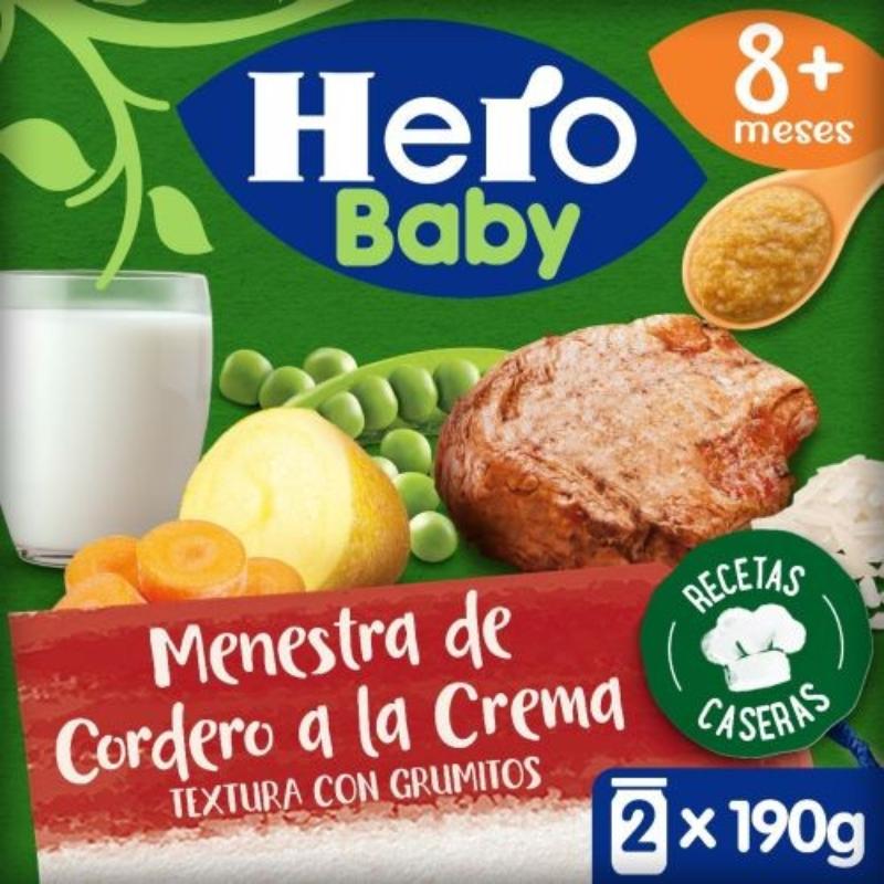 POTITO HERO BABY RECETA MENESTR/CORDERO P/2X190G
