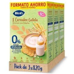 PAPILLA HERO 8 CEREALES 0%C/GALLETA MARIA P/340 GR