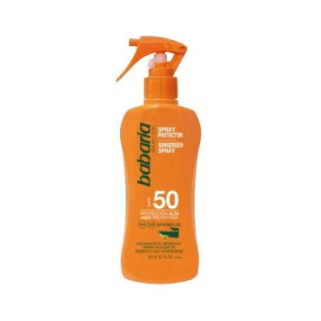 SOL BRONCEADOR BABARIA ALOE F-50  PIST/200ML+ AFT