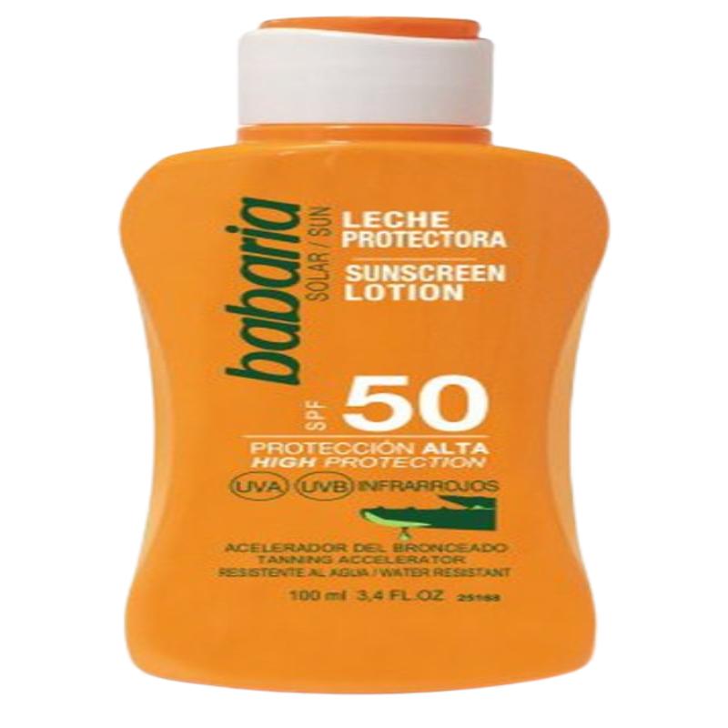 SOL BRONCEADOR BABARIA ALOE F-50 HYDRA  BOTE 100ML