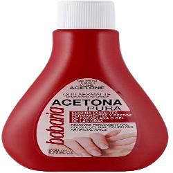 QUITAESMALTE UÑAS BABARIA ACETONA PURA BOT/200 ML