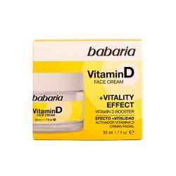 CREMA FACIAL BABARIA VITAMINA-D TARRO 50 ML