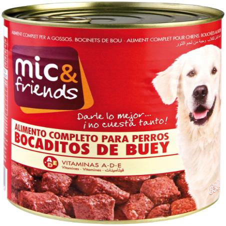 COMIDA PERRO MIC&FRIENDS BUEY L/720 GR
