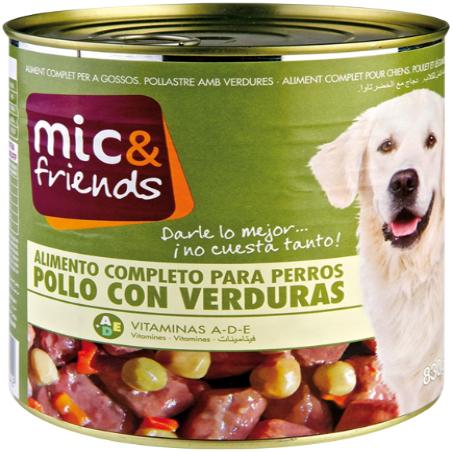 COMIDA PERRO MIC&FRIENDS POLLO/VERDURA L/720 GR