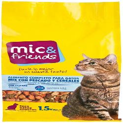 COMIDA GATO MIC&FRIENDS ESTERILIZADOS B/1,5 KG