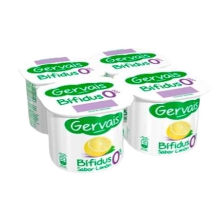 GERVAIS BIFIDUS 0% SABOR LIMON P/4 UDS