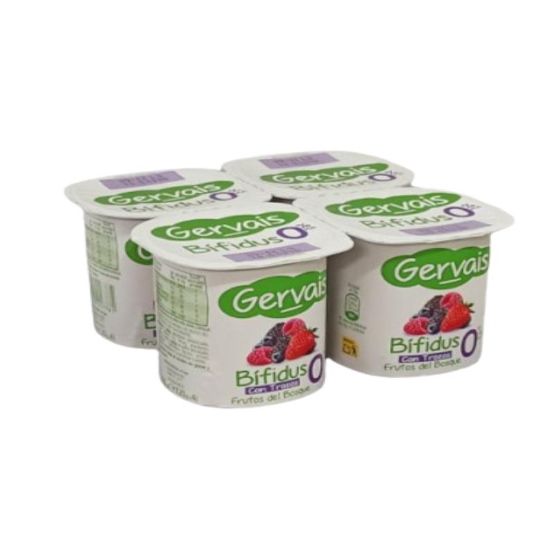 GERVAIS BIFIDUS 0% CON F. DEL BOSQUE P/4 UDS