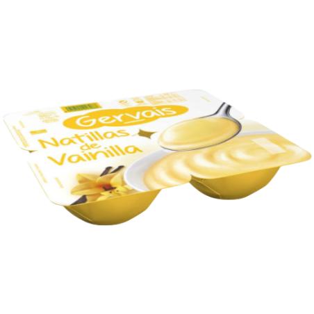 GERVAIS NATILLAS SABOR VAINILLA  PACK-4 UD