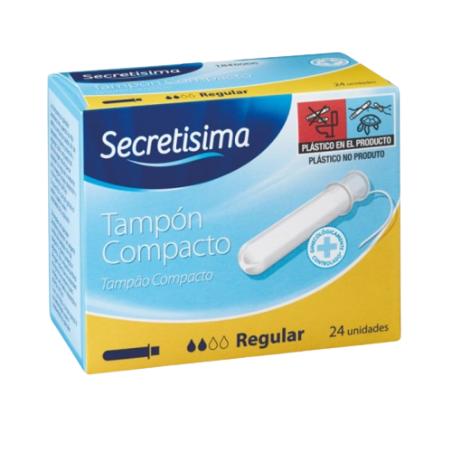 TAMPONES SECRETISIMA C/APLICADOR REGULAR C/20 UD