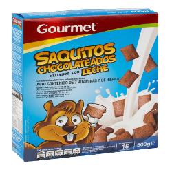 CEREALES GOURMET RELLENOS LECHE P/500GR