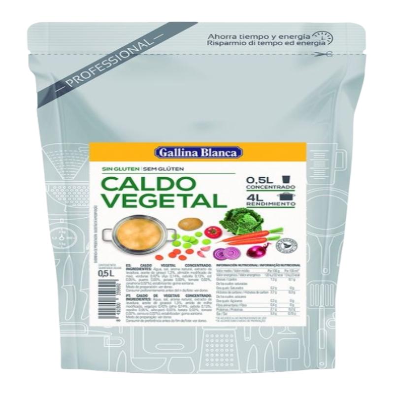 CALDO VEGETAL LIQUIDO/CONCET.G.B.0.50.L 4.L.