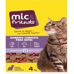 COMIDA GATO MIC&FRIENDS POLLO-BUE-VERDURAS SACO 4K