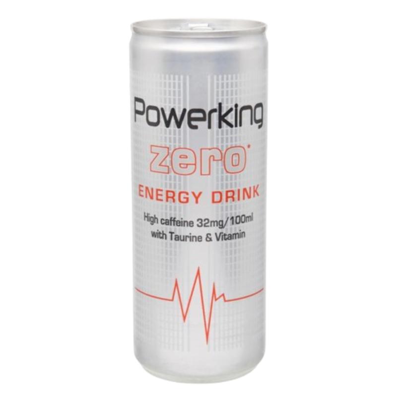 BEBIDA ENERGETICA POWERKING ZERO LATA 250 ML