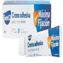 CREMA ADHESIVA SENTI2 SIN SABOR TUBO 40 GR