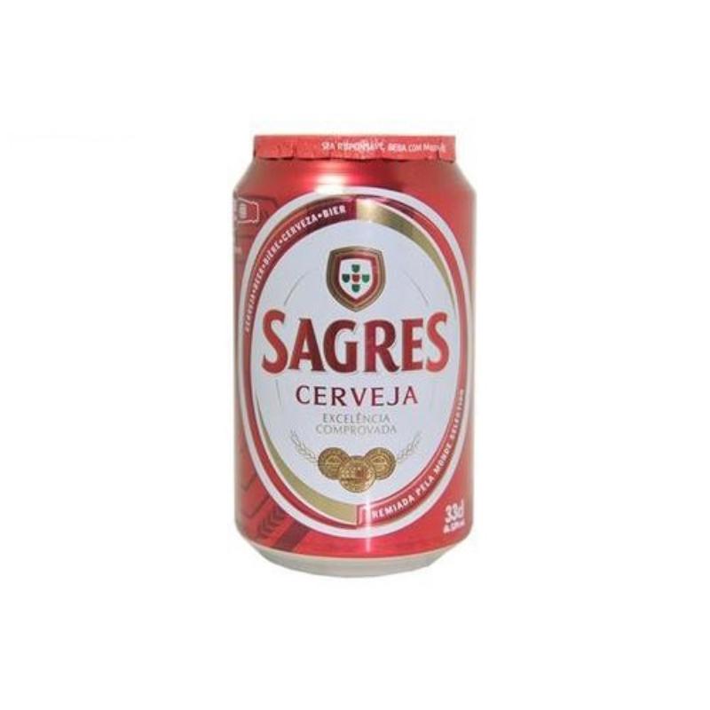 CERVEZA SAGRES-PORTUGAL LATA 33 CL