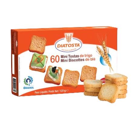 BISCOTTE/MINI TOSTA RECT.DIATOSTA 120.GR (60UD)