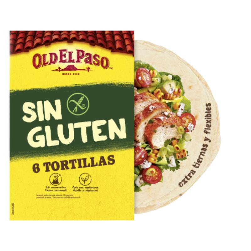 S/GLUTEN OLD EL PASO TORTILLA MEJICANA P/6 UD