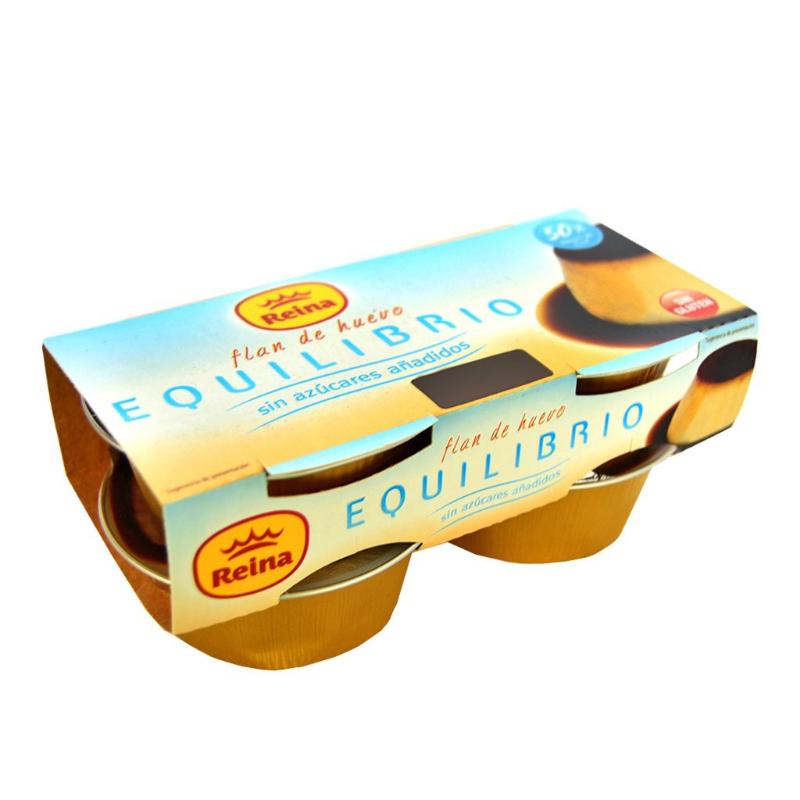 POSTRES REINA FLAN HUEVO S/AZUCAR 100GR PACK-4 UD