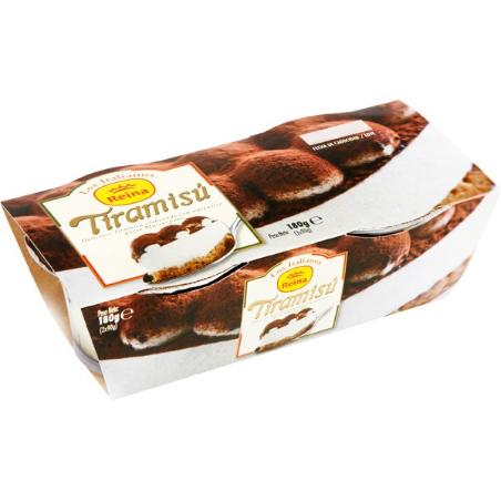 POSTRES REINA TIRAMISU 90GR PACK-2 UD