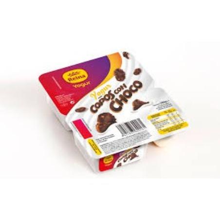 POSTRES REINA COMBI YOGUR CON CHOCOBOLAS PACK-2 UD