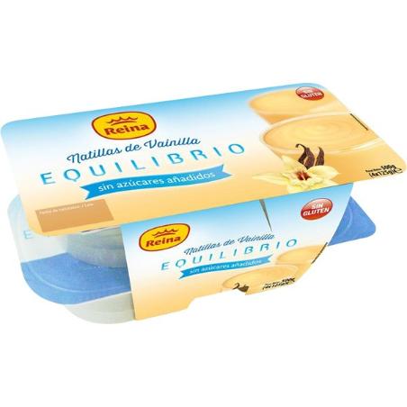 POSTRES REINA NATILLAS VAINILLA S/A 125GR PACK-4UD