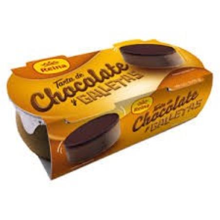POSTRES REINA TARTA CHOCOLATE Y GALLETA PACK-2UD