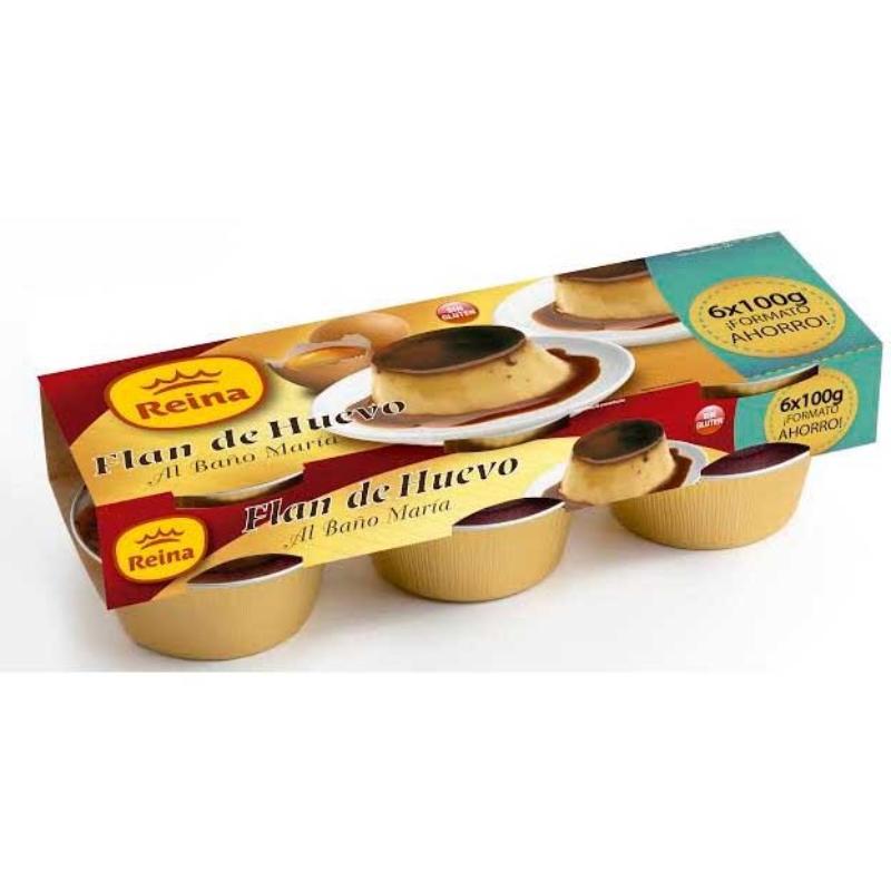 POSTRES REINA FLAN DE HUEVO 100GR PACK-6 UD