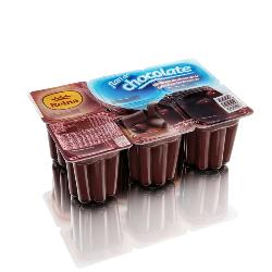 POSTRES REINA FLAN CHOCOLATE CON SIROPE PACK-6 UD