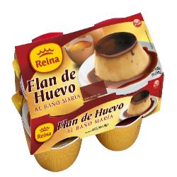 POSTRES REINA FLAN DE HUEVO 110GR PACK-4 UD
