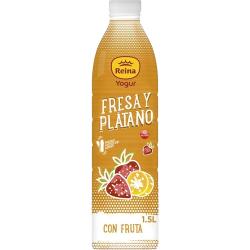 POSTRES REINA YOGUR LIQUIDO FRESA-PLATANO 1,5L