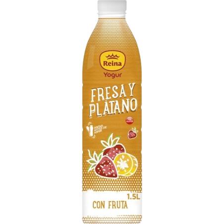 POSTRES REINA YOGUR LIQUIDO FRESA-PLATANO 1,5L