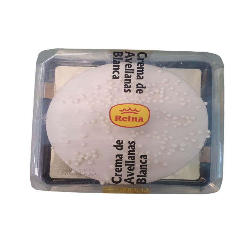 TARTA REINA CREMA AVELLANA BLANCA 8 RACIONES