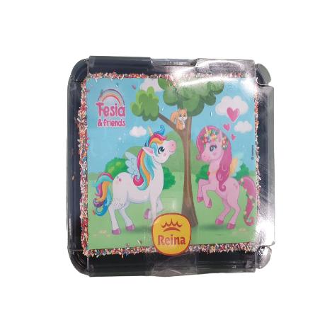 TARTA REINA INFANTIL UNICORNIO 8 RACIONES