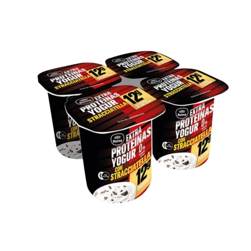 POSTRES REINA YOGUR EXTRA PROTEIN STRACCIA. PACK-4