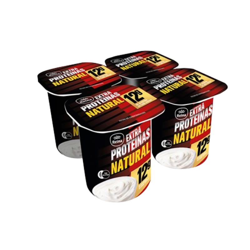 POSTRES REINA YOGUR EXTRA PROTEINA NATURAL PACK-4U