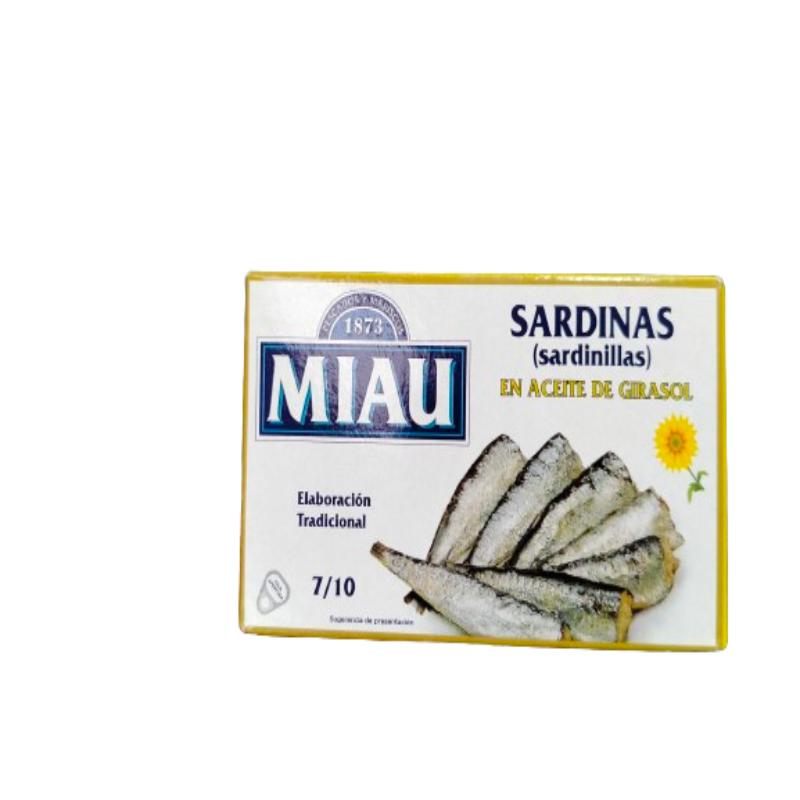 SARDINILLAS MIAU A/VEGETAL 6/10  L/60 GR
