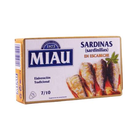 SARDINILLAS MIAU ESCABECHE  6/10  L/60GR