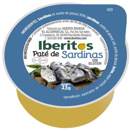 PATE IBERITOS SARDINA  PORCION C/45 UNDS